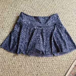 Athleta Purple Ace 13.5 Printed Stretchy Polyester Tennis Skort Plus Size Medium